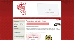 Desktop Screenshot of pensionlucie.cz